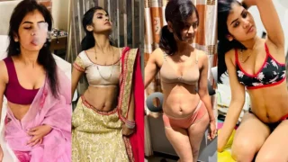Indian Cute Sexy HouseWife Smoking Riding